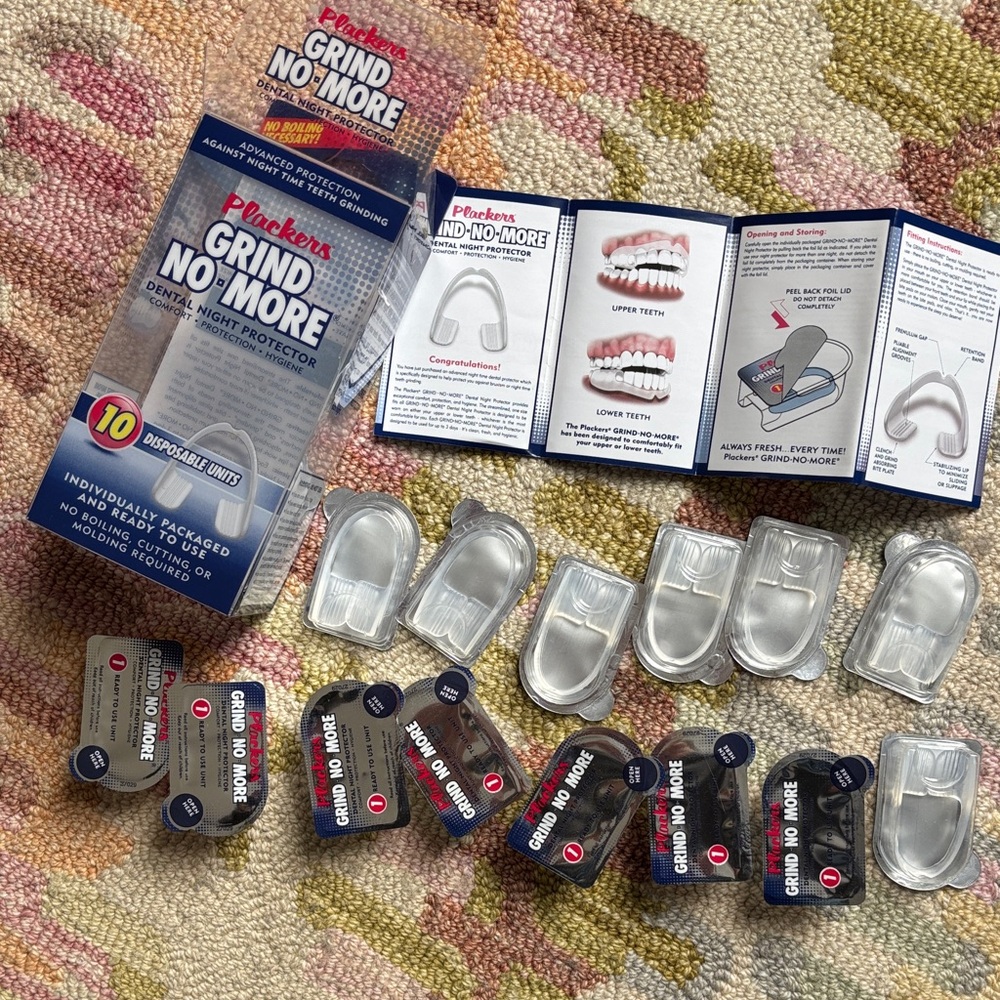 Plackers Grind No-MORE Dental Night Protector 15 individually packaged units